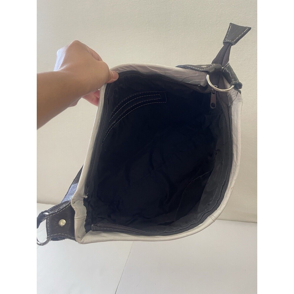 Coach Women’s White Shoulder Bag Dark Brown‎ Strap Please Read - Picture 9 of 16